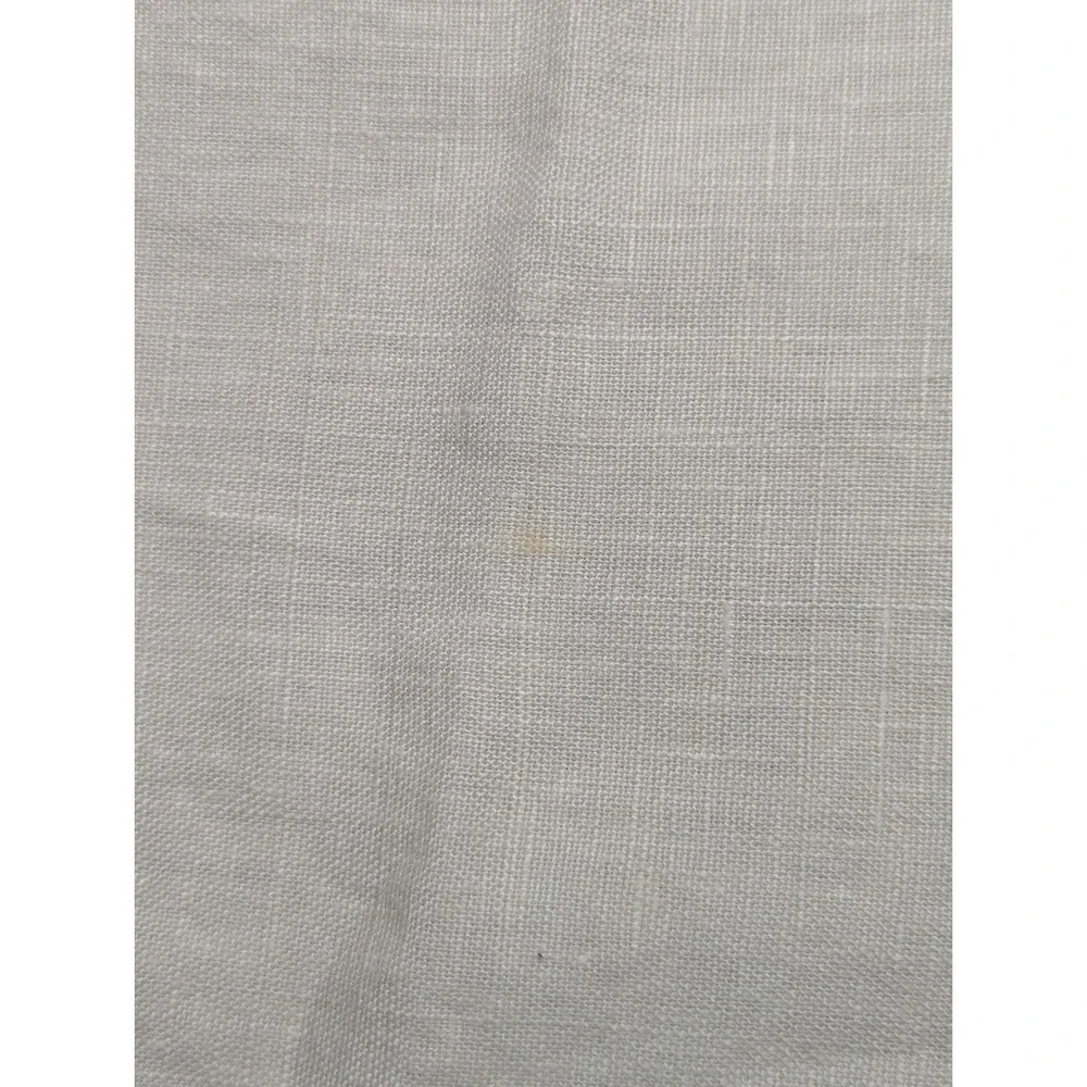 Pottery Barn Ivory Linen Napkins Set of 4 Velvet Trim Cream 20x20 Square